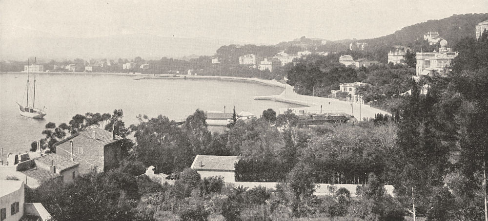 VAR. Toulon. Tamaris, la Côte 1900 old antique vintage print picture
